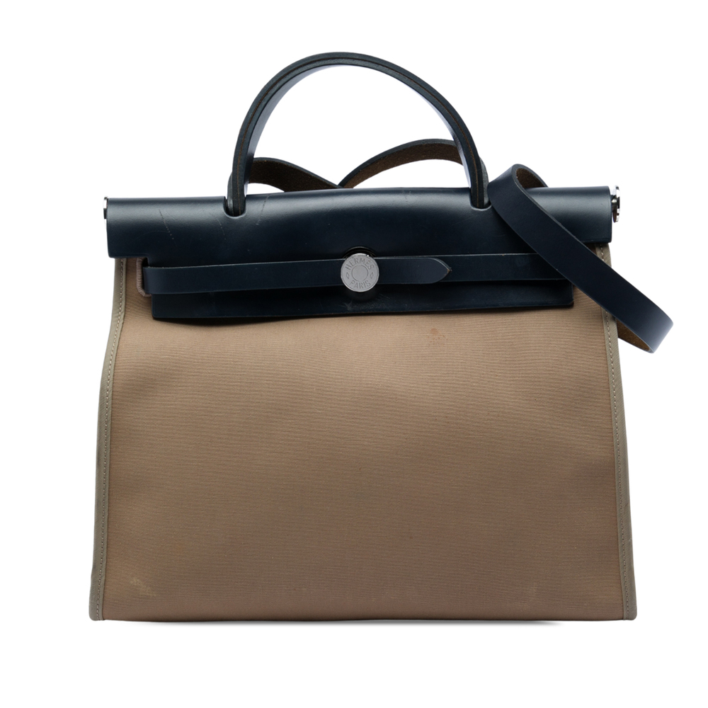 Pre-Loved Hermes Toile Herbag Zip 31